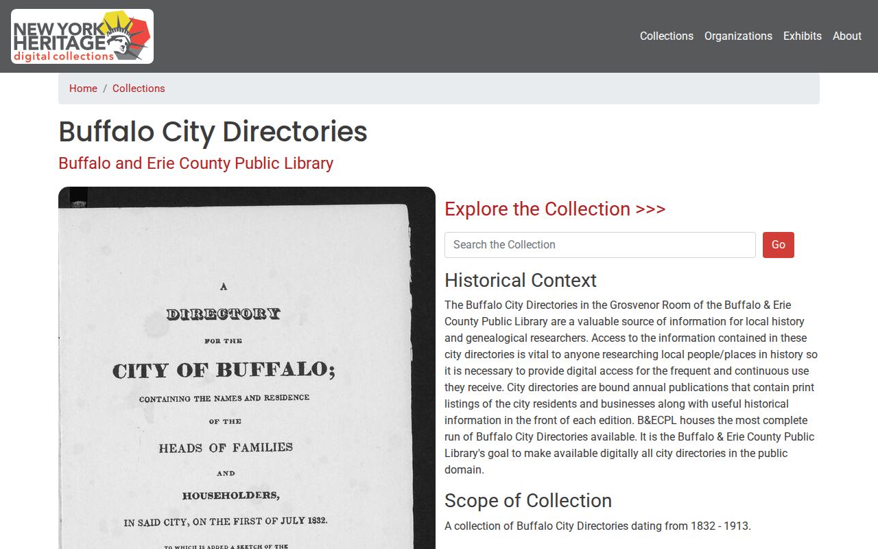 West Seneca previous residents research through digitized Buffalo City Directories