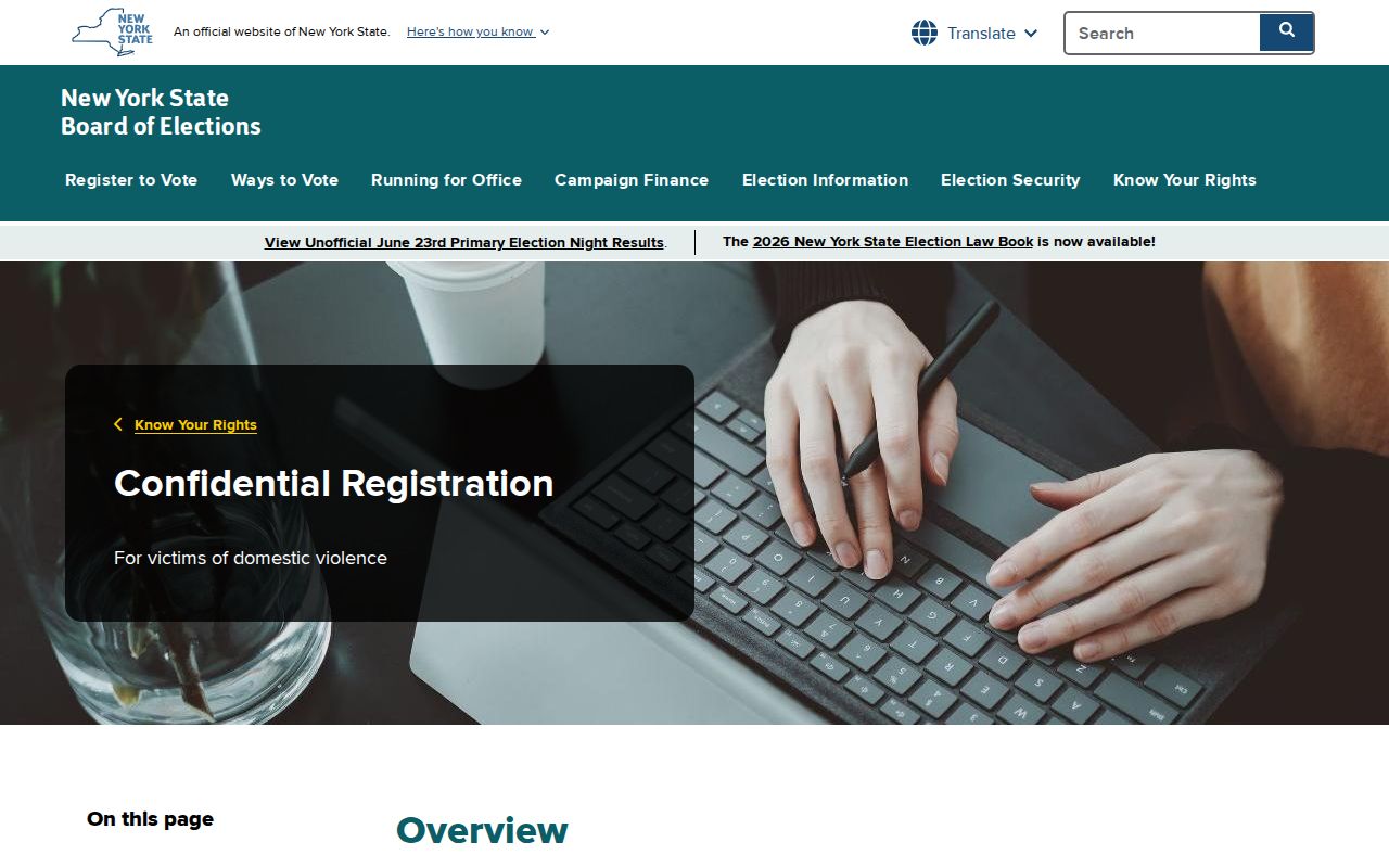 West Seneca neighbors privacy with confidential voter registration